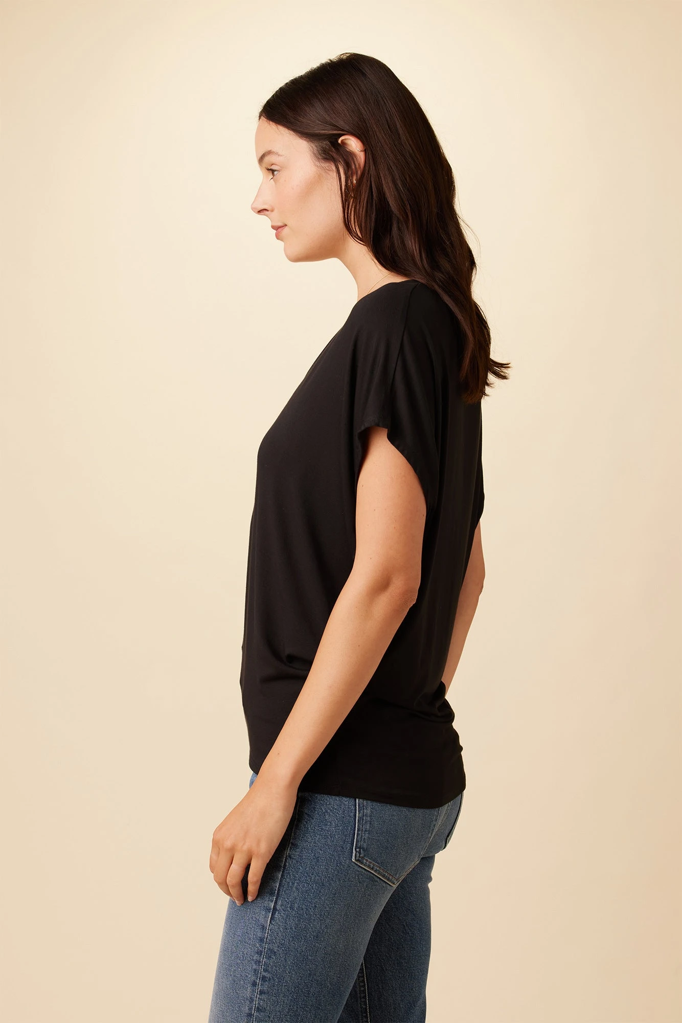 Mayr Dream Knit Tee - Black 2 Mayr Dream Knit Tee - Black - Image 2
