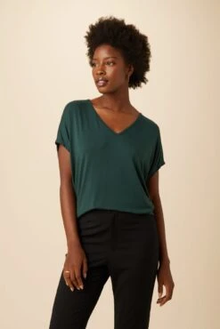 Mayr Dream Knit Tee - Darkest Spruce