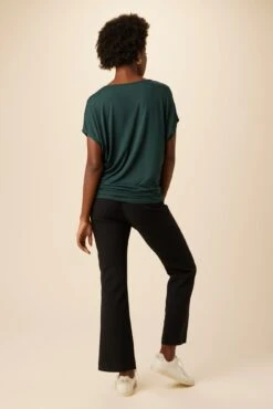 Mayr Dream Knit Tee - Darkest Spruce -NovaWear Shop 7044 Mayr Darkest Spruce 3