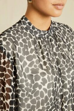 Astrid Nouveau Silk Blouse - Cobblestone Dot -NovaWear Shop 7090 Astrid Cobblestone Print 12801 web fc0e7c83 cd92 47fb 83d5 b067d7316fcc