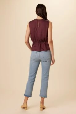 Clemence Tencel Blouse - Sepia -NovaWear Shop 7906 Clemence Sepia 3