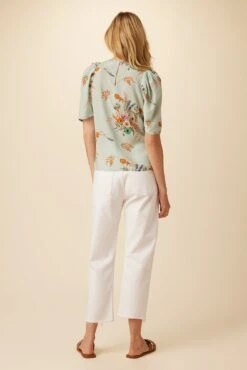 Sylvia Washable Silk Blouse - Cannes Floral 8 Sylvia Washable Silk Blouse - Cannes Floral -NovaWear Shop 7935 Sylvia Silk Cannes Floral 3