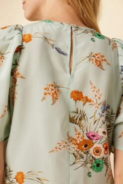 Sylvia Washable Silk Blouse - Cannes Floral 9 Sylvia Washable Silk Blouse - Cannes Floral -NovaWear Shop 7935 Sylvia Silk Cannes Floral 5