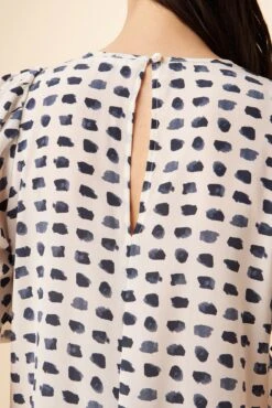 Sylvia Washable Silk Blouse - Squared Up White -NovaWear Shop 7935 Sylvia Silk Squared Up White 5