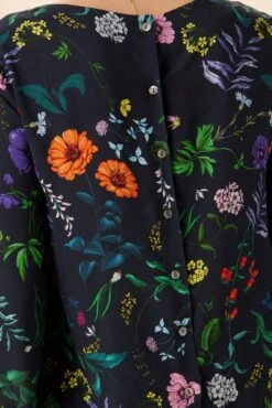 Martina Ecovero Blouse - Stella Floral Navy -NovaWear Shop 7936 Martina Stella Navy 4