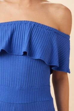 Etoile Riviera Rib Jumpsuit - Lapis -NovaWear Shop 7949 Etoile Lapis 4