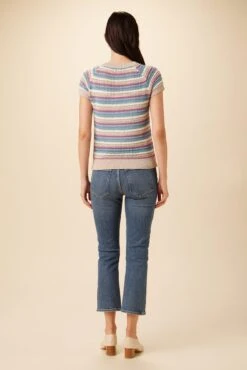 Rosario Sweater Tee - Multi Stripe 6 Rosario Sweater Tee - Multi Stripe -NovaWear Shop 7953 Rosario Multi Stripe 3
