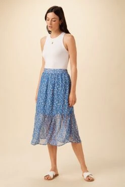 Firenza Nouveau Silk Skirt - Brooklyn Floral -NovaWear Shop 7957 Firenza Brooklyn 5