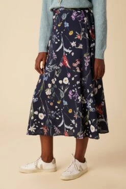 Blaze Ecovero Skirt - Gemini Navy -NovaWear Shop 7969 Blaze Viscose Gemini Navy 2