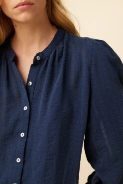 Charlotte Tencel Blouse - Black Iris -NovaWear Shop 7975 Charlotte Black Iris 4