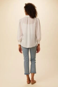 Charlotte Tencel Blouse - White -NovaWear Shop 7975 Charlotte White 3