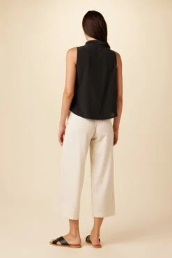 Leyna Washable Silk Blouse - Black -NovaWear Shop 7983 Leyna Black 3