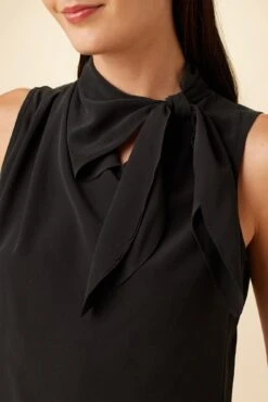 Leyna Washable Silk Blouse - Black -NovaWear Shop 7983 Leyna Black 4
