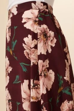 Blaze Washable Silk Skirt - Paysage Sepia -NovaWear Shop 8327 Blaze Paysage Sepia 4