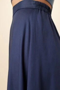 Blaze Tencel Midi Skirt - Indigo 7 Blaze Tencel Midi Skirt - Indigo -NovaWear Shop 9312 Blaze Indigo 4