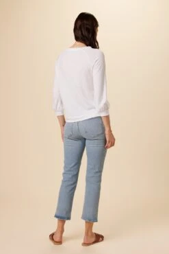 Issa Raglan Slub Tee - White Slub 6 Issa Raglan Slub Tee - White Slub -NovaWear Shop 9400 Issa Slub White 3