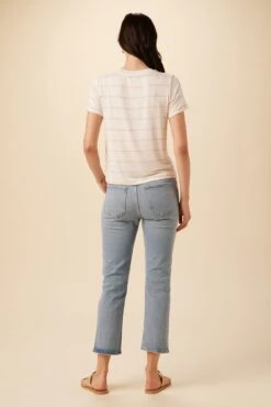 Berkeley Dream Knit Tee - Havana Stripe Rose 7 Berkeley Dream Knit Tee - Havana Stripe Rose -NovaWear Shop 9493 SS Berkeley Havana Stripe Natural Pink 3 4c2757ed 9b3c 4d52 8878 b9ca8939e511