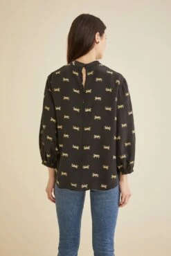 Endora Washable Silk Blouse - Jaguar -NovaWear Shop 9603 Endora Jaguar 1607 web ab38658c d37e 4fb5 966c 9837dcd0347b