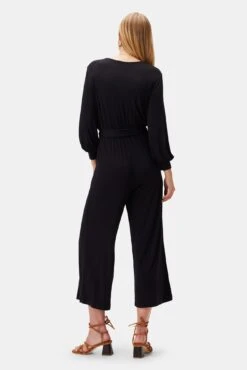 Everley Dream Knit Jumpsuit - Black -NovaWear Shop 9623 Everley Jumpsuit Black 3