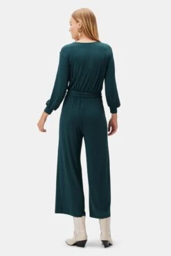 Everley Dream Knit Jumpsuit - Darkest Spruce -NovaWear Shop 9623 Everley darkest spruce 3