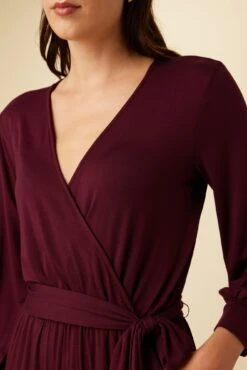 Everley Dream Knit Jumpsuit - Plum 7 Everley Dream Knit Jumpsuit - Plum -NovaWear Shop 9623 Everly Jumpsuit Plum 4