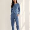 Skylar Luxe Fleece Joggers - Tempest Blue - ReAmour