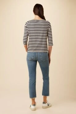 Cecelia Reverie Knit Tee - Paris Stripe -NovaWear Shop 9819 Cecelia Paris Stripe 3