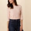 Cecelia Reverie Knit Tee - Rose And Ivory
