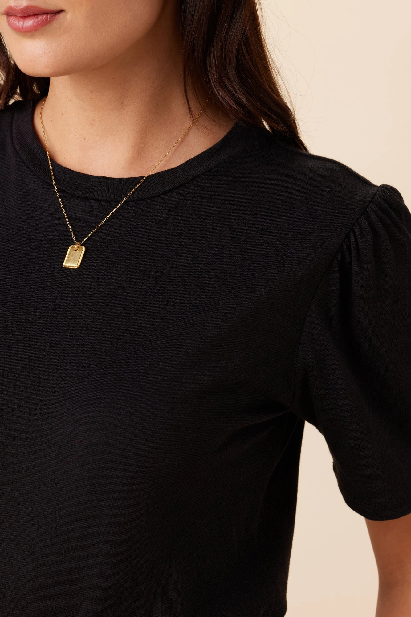 Odilia Reverie Slub Tee - Black 4 Odilia Reverie Slub Tee - Black - Image 4