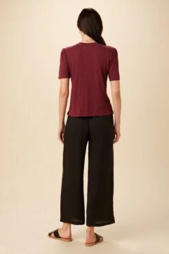 Odilia Reverie Slub Tee - Pinot -NovaWear Shop 9828 Odilia Pinot 3