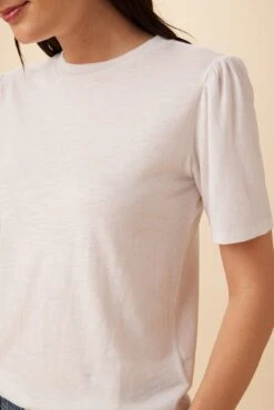 Odilia Reverie Slub Tee - White -NovaWear Shop 9828 Odilia Slub White 4