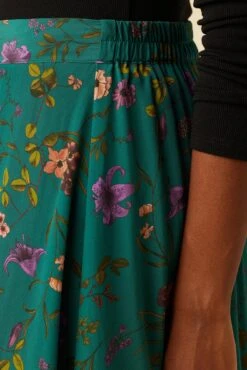 Blaze Washable Silk Skirt - Genoa Floral -NovaWear Shop 9838 Blaze Genoa Floral 5