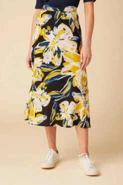 Blaze Washable Silk Skirt - Marbella