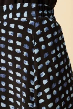 Blaze Washable Silk Skirt - Squared Up Black -NovaWear Shop 9838 Blaze Squared Up Black 5