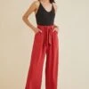 Eldora Wide Leg Pants - Red - ReAmour