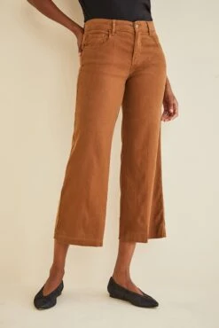 Annabelle Wide Leg Cropped Pant - Tobacco -NovaWear Shop LEVEL 99 Annabelle Wide Leg Crop Tobacco 1339 web 2053810c 48b0 45db a539 30ee55ecc64e
