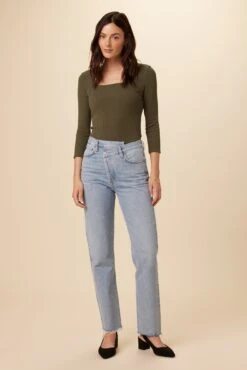 AGOLDE Criss Cross Straight Jean - Dimension -NovaWear Shop TBD Criss Cross Straight Dimension 6