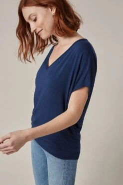 Mayr Dream Knit Tee - Navy -NovaWear Shop mayr navy 0029 web b2c39299 b739 4d07 a05f f36be9eb69ab