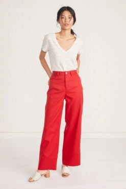 Kowtow Stage Pant -NovaWear Shop stage pant red 021 web